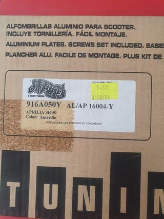 Alfombrilla Reposapiés Aluminio APRILIA SR 50