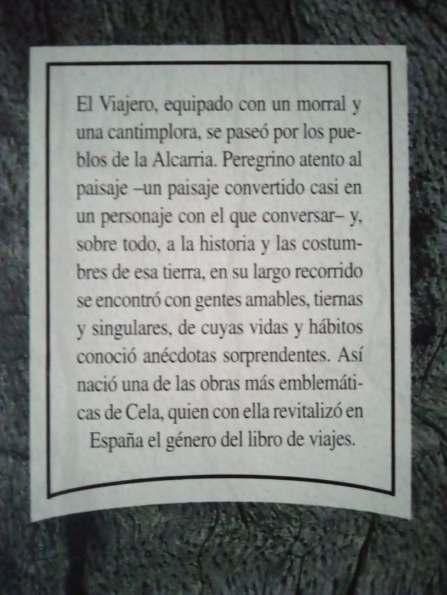 Viaje a la Alcarria. Camilo Jose Cela
