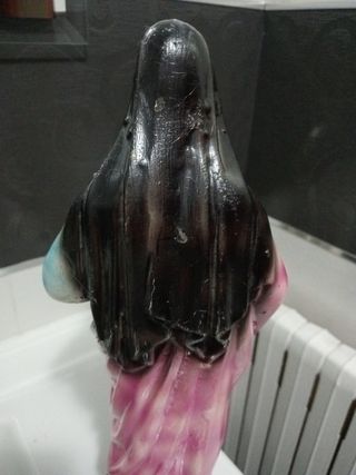 virgen sagrado corazón en escayola
