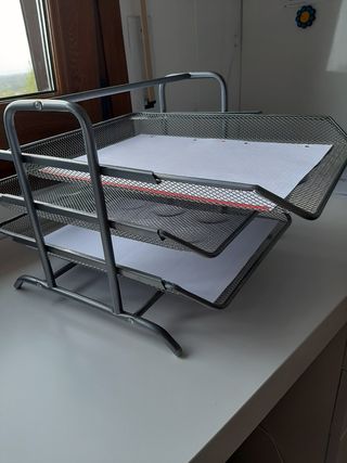 Portadocumentos+2 cubiletes portalápices