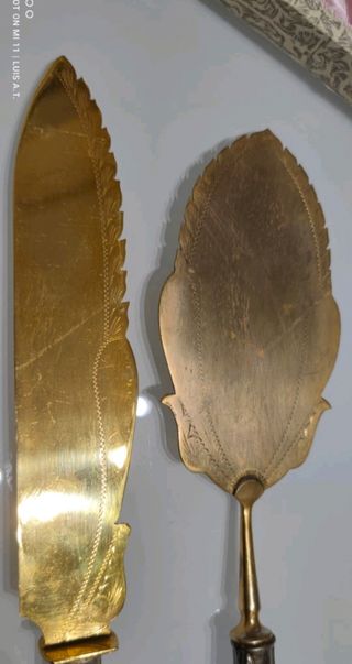 cubiertos antiguos de servir