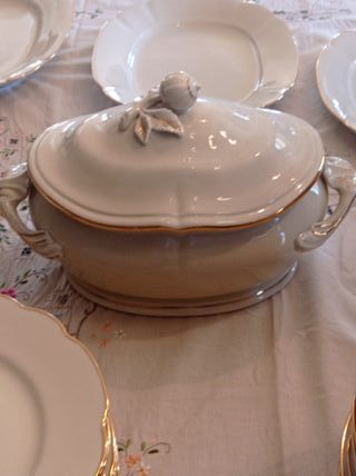 Vajilla porcelana de Bidasoa años cuarenta