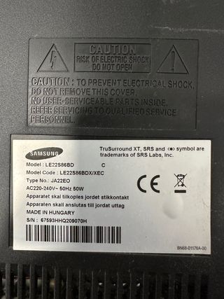 Televisión Samsung 22"