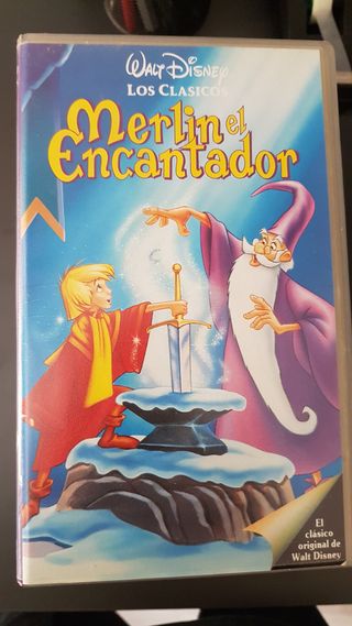 Película VHS Merlín el Encantador.