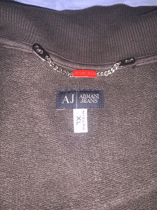 Sudadera con cremallera. Armani Jeans