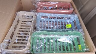 Lote 20 cestillos con soportes adhesivos a pared