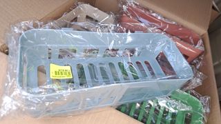 Lote 20 cestillos con soportes adhesivos a pared