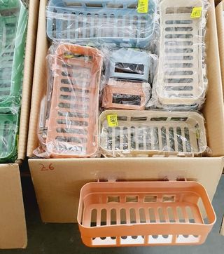 Lote 20 cestillos con soportes adhesivos a pared