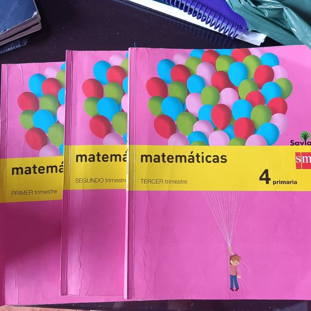 libros matemáticas  4 primaria SM savia