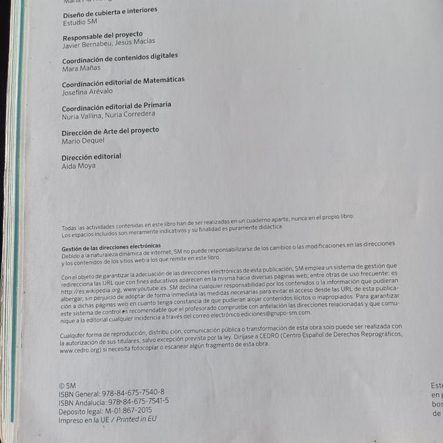 libros matemáticas  4 primaria SM savia