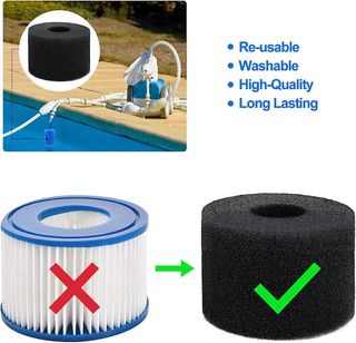Esponja filtro piscina S1 reutilizable pack6 nuevo