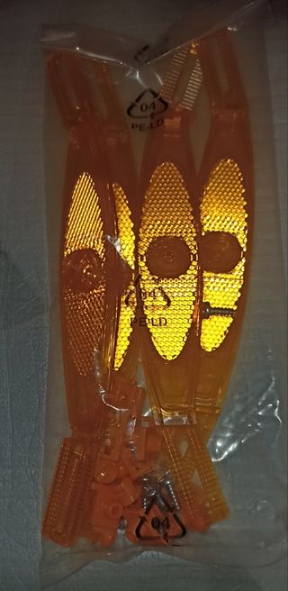 Reflectores de sillín y manillar de bicicleta 