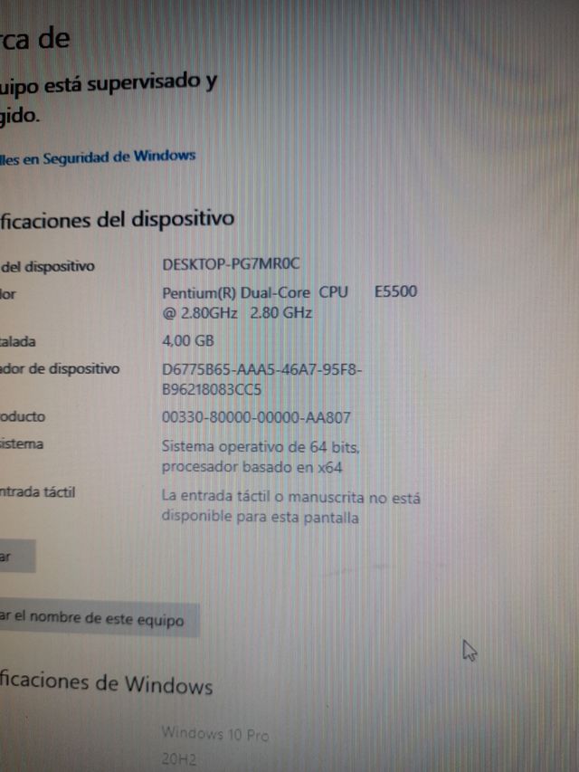 Vendo un PC con Windows 10 Pro