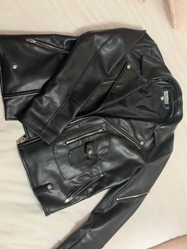 Chaqueta cuero hombre