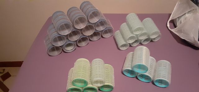 Rulos para el pelo, distintos tamaños
