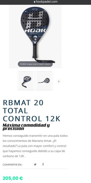 PALA PADEL HOOK RBMAT 2.0