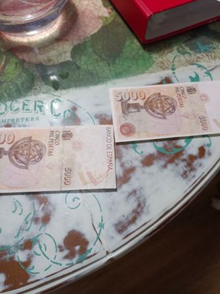 Billetes de 5.000 pesetas