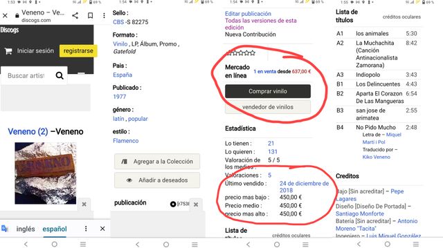 Kiko VENENO. CBS 1977. Primera edición.