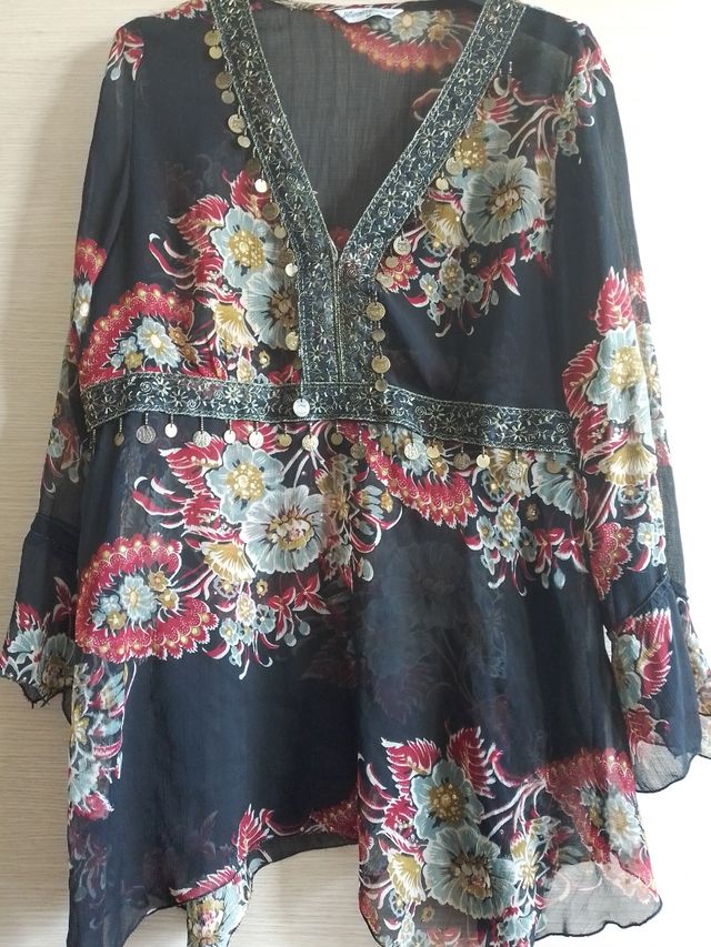 blusa stile orientale