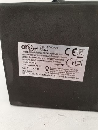 lampada da tavolo touch/touch