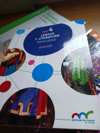 libros de texto 4 de la ESO.
