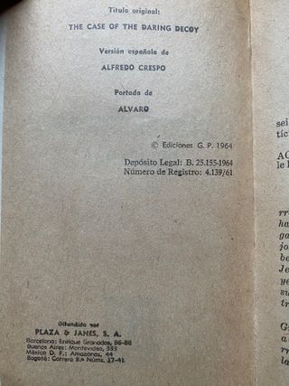Lote 6 novelas policíacas antiguas