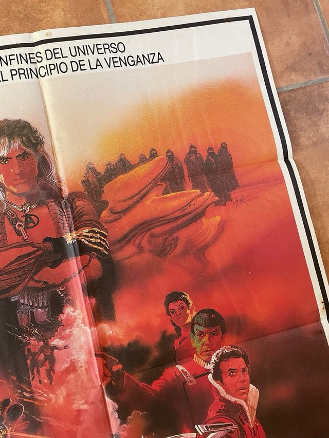 STAR TREK LA IRA DE KHAN POSTER ORIGINAL ESTRENO