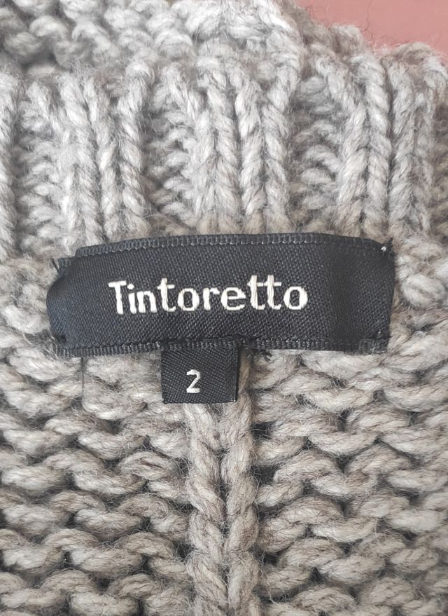 chaleco de punto largo