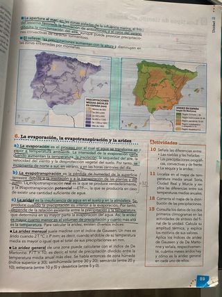 Geografía libro de texto de 2 de bachillerato