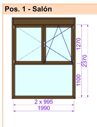 Conjunto de Mosquiteras color marrón.