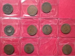 Álbum con 64 monedas imperio Aleman desde 1873
