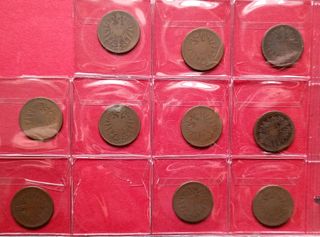 Álbum con 64 monedas imperio Aleman desde 1873
