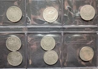Álbum con 64 monedas imperio Aleman desde 1873