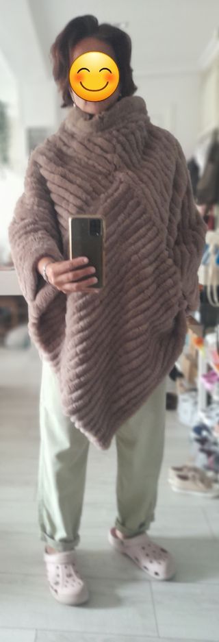 Poncho pelo natural