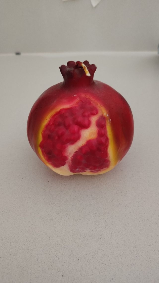 Candela decorativa realizzata a mano