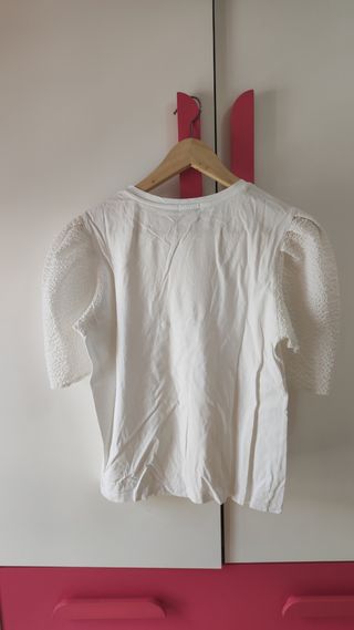 CAMISETA MANGAS CORTAS BLANCA