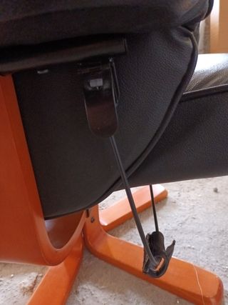 Sillón relax reclinable con reposapiés i pie de ma