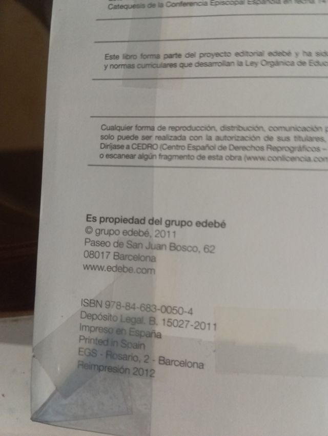 religión católica 2 primaria