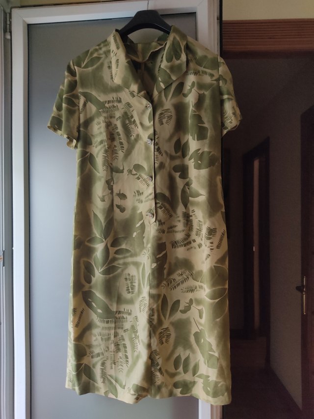 Vestido tipo camisero vitange.