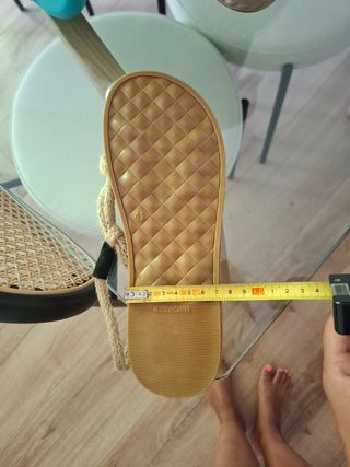 Sandalias romanas de esparto para mujer