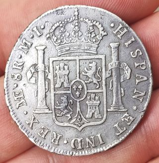 8 REALES CARLOS III 1781 LIMA