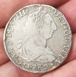 8 REALES CARLOS III 1782 POTOSÍ