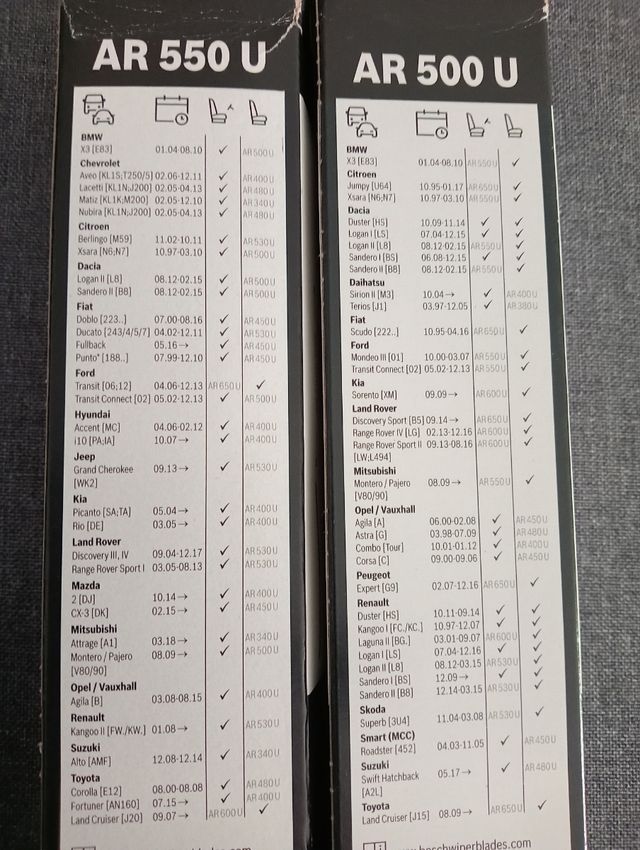 Nuevos Limpiaparabrisas Marca Bosch