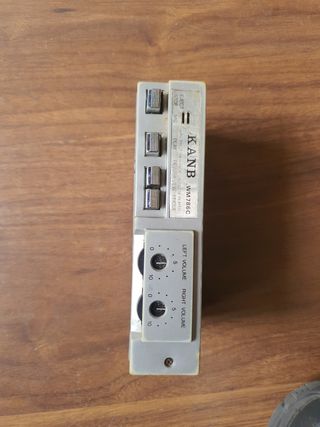 radio cassette antiguo