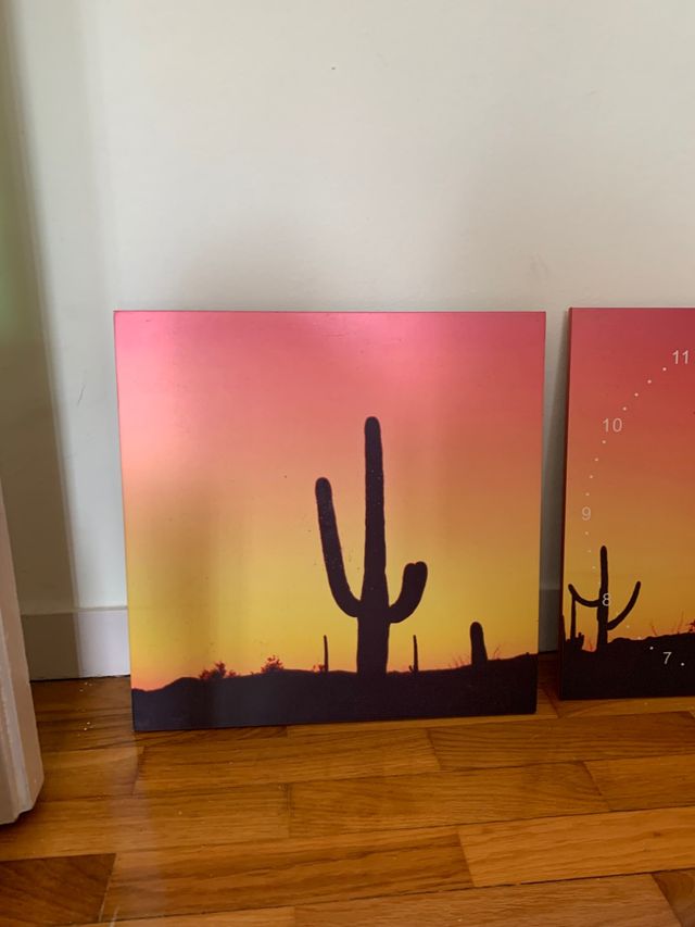 Cuadros lienzo reloj de pared