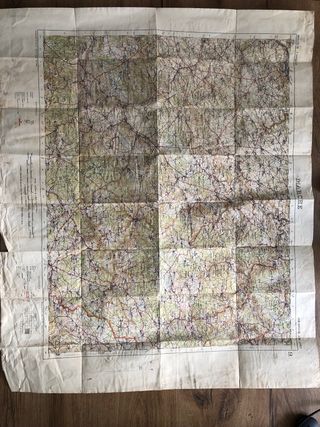 Mapa primera Guerra mundial. Mapa de trincheras.