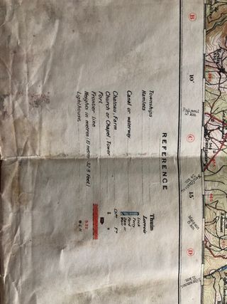 Mapa primera Guerra mundial. Mapa de trincheras.