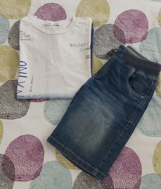 Camiseta y vaquero corto niño (9-10años)