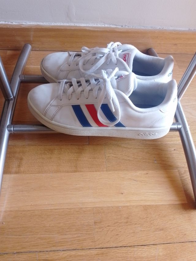 zapatillas blancas adidas hombre