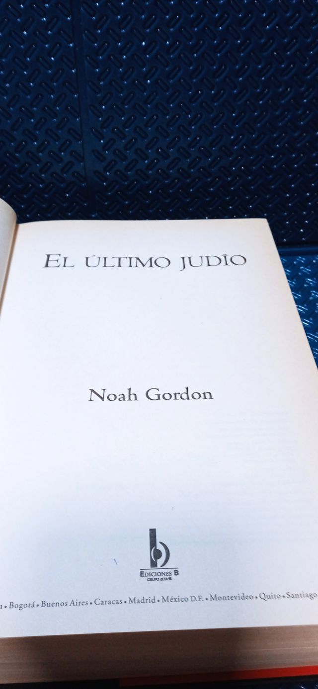 El último judío. De Noah Gordon.